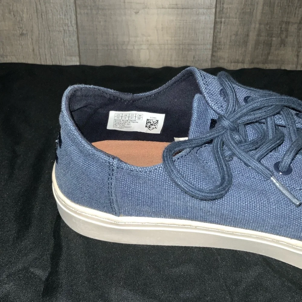 TOMS Men’s Low-Top Canvas/Leather Casual - Picture 6 of 10
